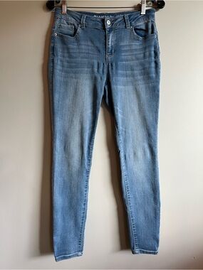 Blue Spice High Rise Skinny Jeans Light Wash Stretch Denim Size 9